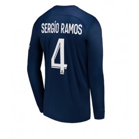 Herren Fußballbekleidung Paris Saint-Germain Sergio Ramos #4 Heimtrikot 2022-23 Langarm